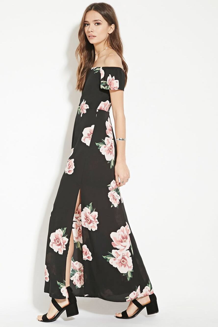 Forever21 Contemporary Floral Maxi Dress Size XS